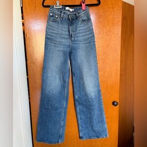 & Other Stories Blue Wide Leg Jeans
